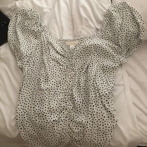 H&M spotted blouse